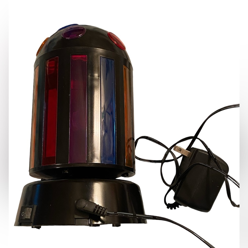 Disco party light approximately 9-in height. On-of switch with cord. No box. GUC - Picture 5 of 7